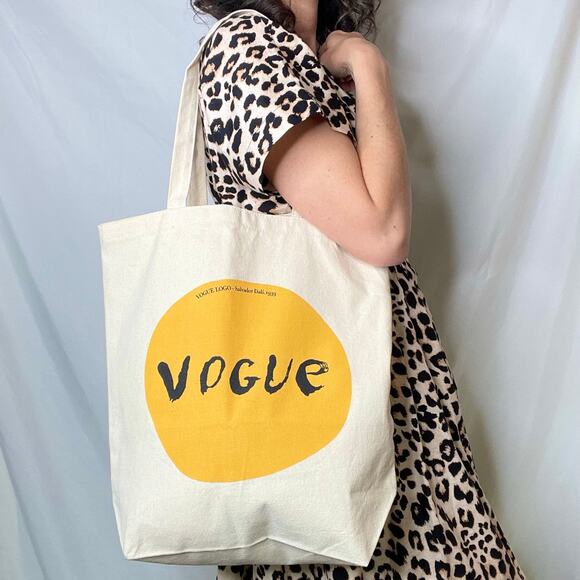 Vogue Magazine Salvador Dali limited edition art reusable canvas cotton tote bag - Picture 15 of 15